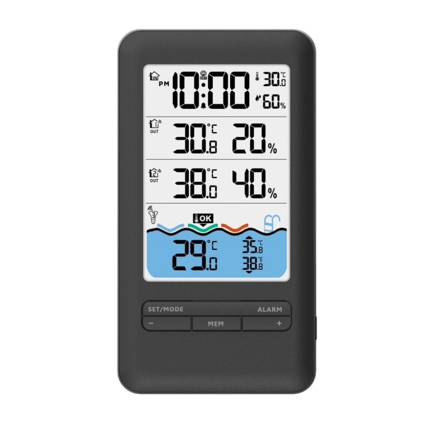 Immax NEO 07529L - Temperatursensor til pool + 2x temperatur- og fugtighedssensor Wi-Fi Tuya