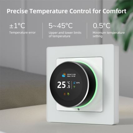 Immax NEO 07535L - SMART termostat til elektrisk gulvvarme 230V/16A Wi-Fi Tuya