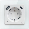 Immax NEO 07544L - Smart stikkontakt E 16A/230V + 1xUSB-A+1xUSB-C PD 20W Tuya Wi-Fi