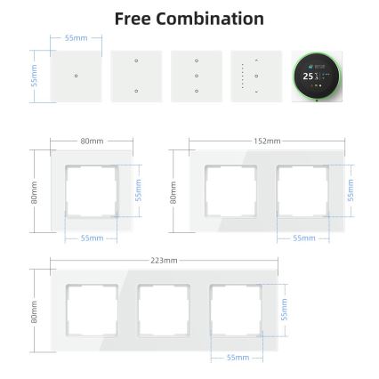Immax NEO 07549L - Smart 1-knaps 230V-afbryder Tuya