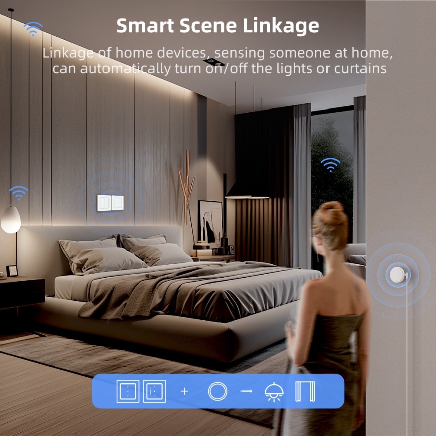 Immax NEO 07551L - Smart afbryder til styring af persienner og rullegardiner 230 V