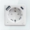 Immax NEO 07553L - Smart stikkontakt type E 16A/230V + 1xUSB-A + 1xUSB-C PD 20W Tuya