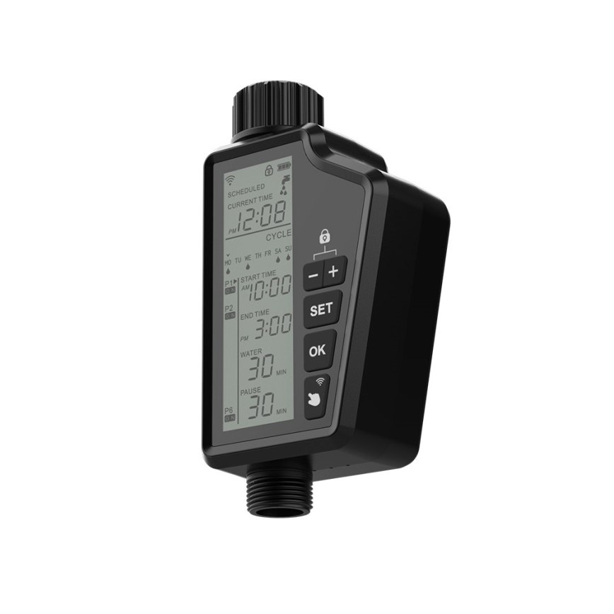 Immax NEO 07556L - Vandingsventil 4xAA IP65 Wi‑Fi Tuya