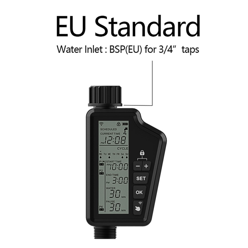 Immax NEO 07556L - Vandingsventil 4xAA IP65 Wi‑Fi Tuya