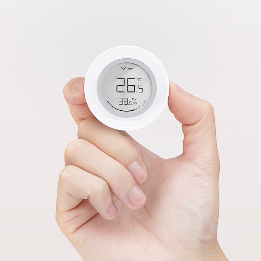 Immax NEO 07557L - Smart temperatur- og fugtighedssensor 1xCR2430 Tuya