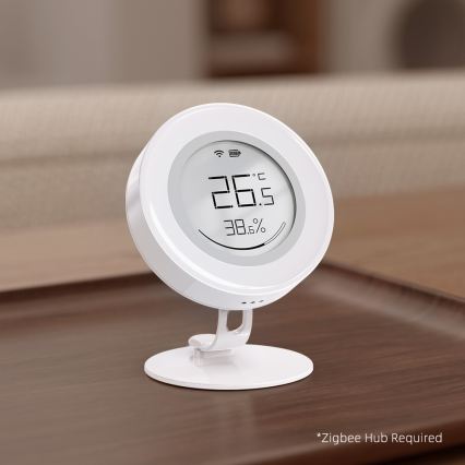 Immax NEO 07557L - Smart temperatur- og fugtighedssensor 1xCR2430 Tuya