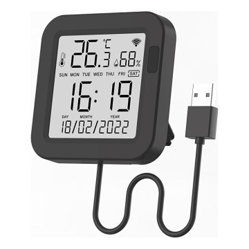 Immax NEO 07559L - Styringsenhed med temperatur- og fugtighedssensor 5V Wi-Fi