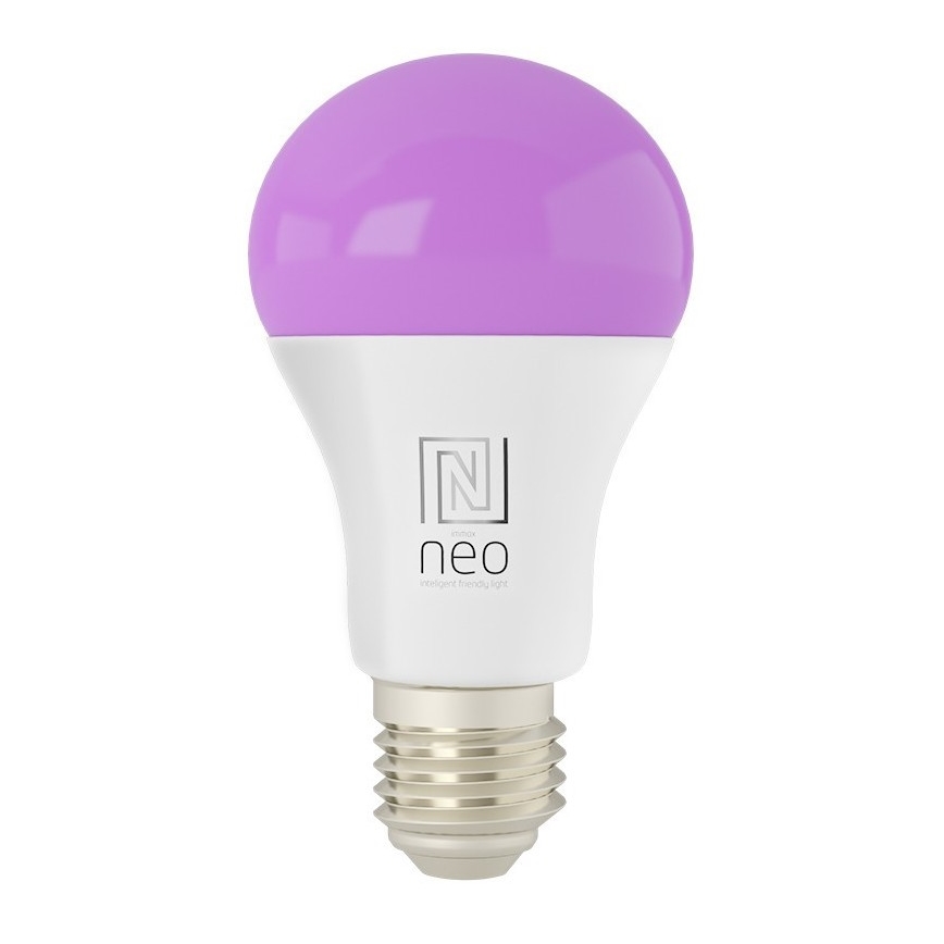 Immax NEO 07712CDO-SÆT 3xLED RGB Lyspære dæmpbar E27/9W/230V Wi-Fi Tuya + fjernbetjening