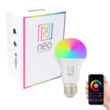 Immax NEO 07712L - LED-pære dæmpbar RGB-farver NEO LITE Smart E27/9W/230V Wi-Fi Tuya