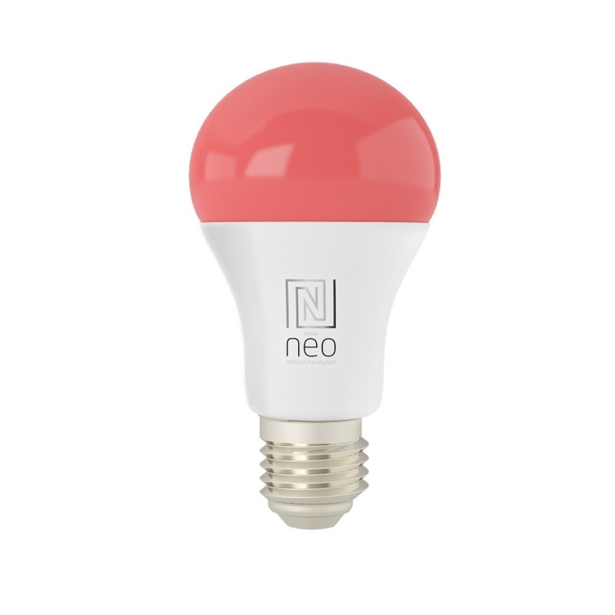 Immax NEO 07712L - LED RGB+CCT Lyspære dæmpbar NEO LITE Smart E27/9W/230V Wi-Fi Tuya 2200 - 6500K