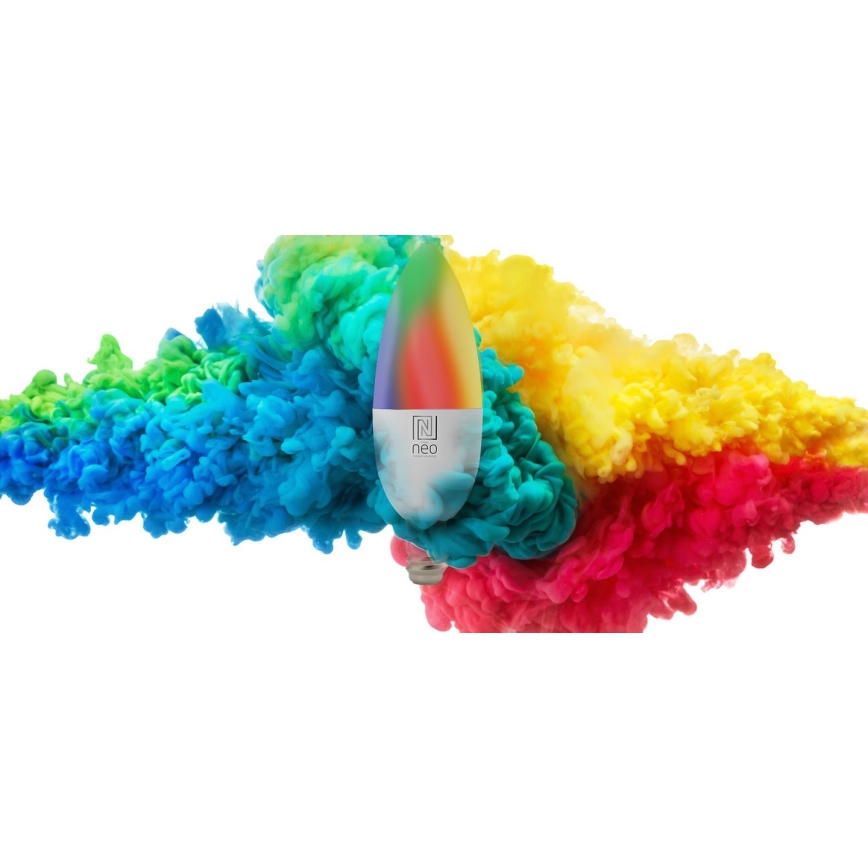 Immax NEO 07716C - SÆT 3x LED RGB+CCT Lyspære dæmpbar E14/5,5W/230V Wi-Fi Tuya 2700K
