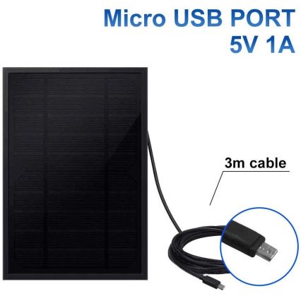 Immax NEO 07723L - Solcellepanel 5W/5V/1A IP65
