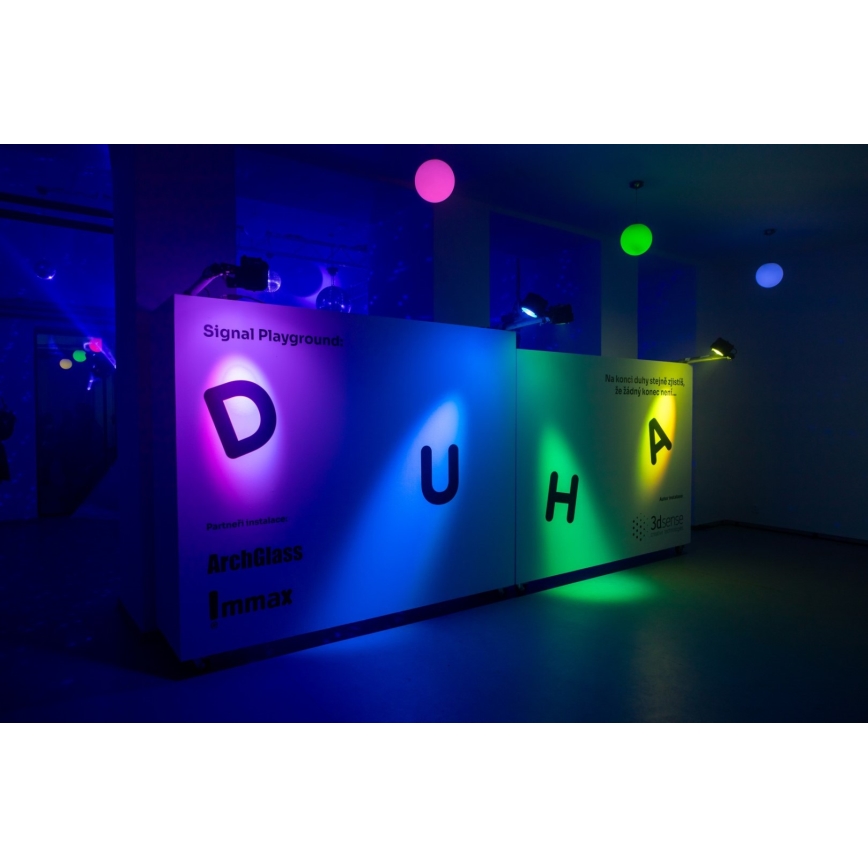 Immax NEO 07724CDO - Sæt med 3 stk. LED RGB+CCT, dæmpbar GU10-pære 4,8W/230V 2700-6500K Wi-Fi Tuya + fjernbetjening