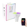 Immax NEO 07724L - LED RGB+CCT Lyspære dæmpbar GU10/4,8W/230V 2700K Wi-Fi Tuya