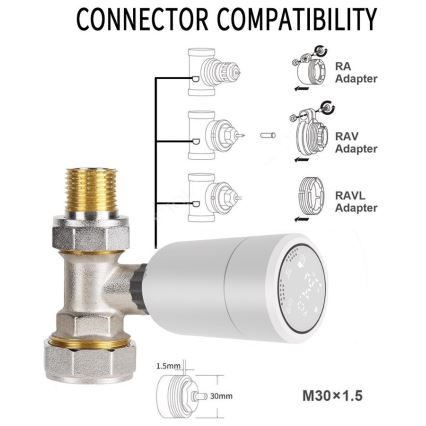 Immax NEO 07732A - 3x Termostat 2xAA/3V Tuya