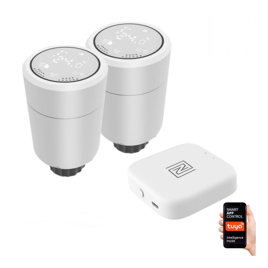 Immax NEO 07732B - 2x Termostat + BRIDGE PRO v2 2xAA/3V Tuya