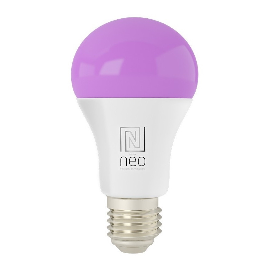 Immax NEO 07733L - LED RGB+CCT Lyspære dæmpbar NEO LITE E27/11W/230V 2700 - 6500K Wi-Fi Tuya