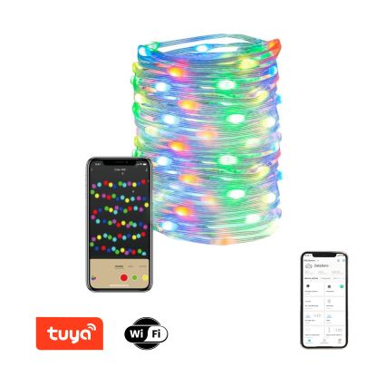 Immax NEO 07735L - Udendørs LED strip m. RGB-farver dæmpbar  7,2W/230V 10 m IP44 Wi-Fi Tuya