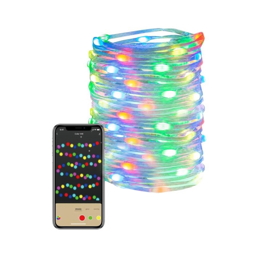 Immax NEO 07735L - Udendørs LED strip m. RGB-farver dæmpbar  7,2W/230V 10 m IP44 Wi-Fi Tuya
