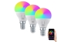 Immax NEO 07745C - 3x LED-pære dæmpbar RGB-farver E14/6W/230V 2700-6500K Wi-Fi Tuya