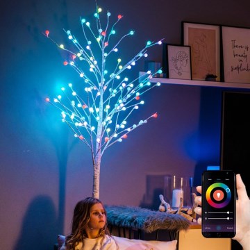 Immax NEO 07750L - Udendørs LED juledekoration RGB-farver NEO LITE LED/7,2W/230V 1,8 m IP44 Wi-Fi Tuya tree