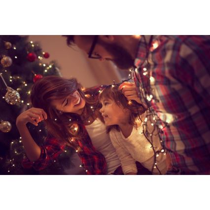 Immax NEO 07756L - Dæmpbar LED-lyskæde til udendørs brug NEO LITE 400xLED/10 funktioner 43m IP44 Wi-Fi Tuya multifarvet