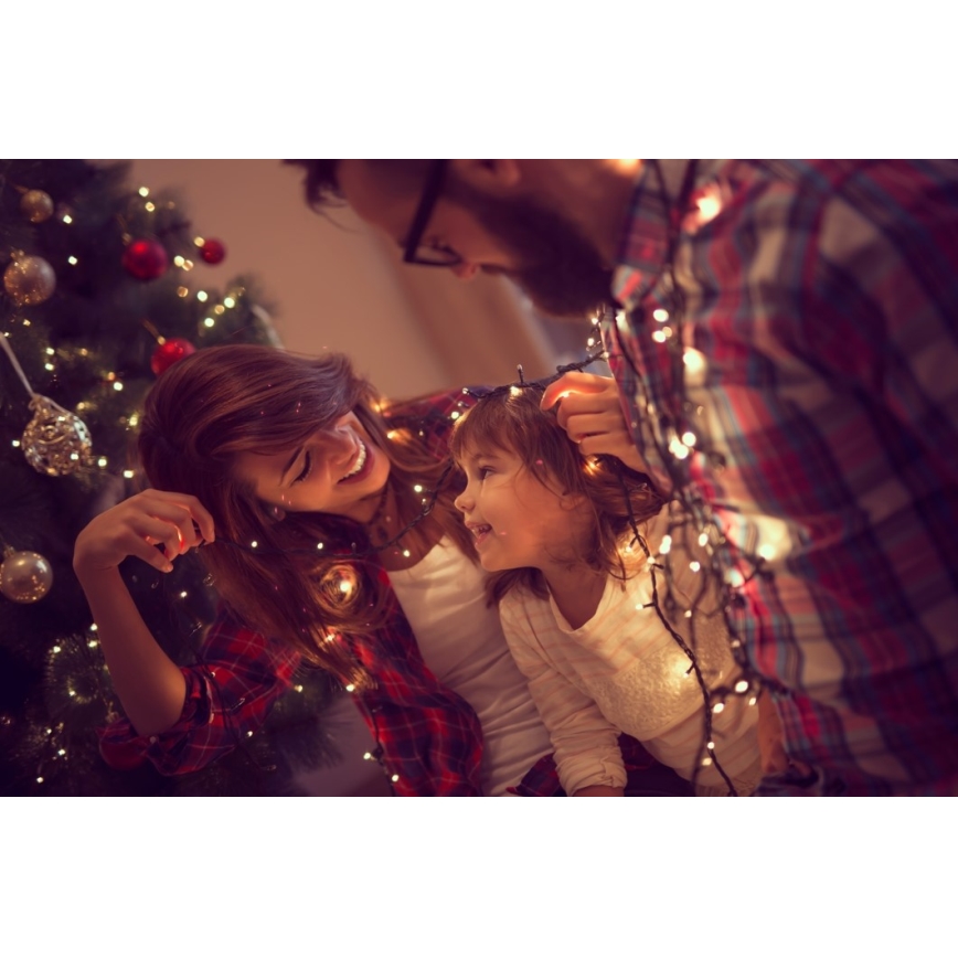 Immax NEO 07756L - Dæmpbar LED-lyskæde til udendørs brug NEO LITE 400xLED/10 funktioner 43m IP44 Wi-Fi Tuya multifarvet