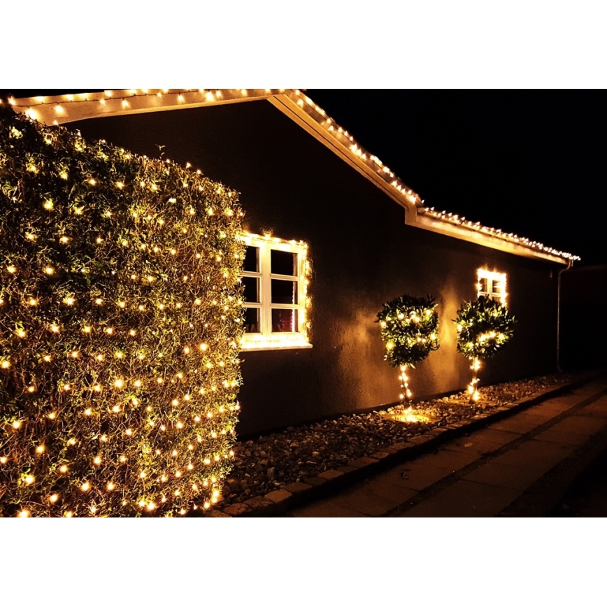 Immax NEO 07756L - Udendørs LED lyskæde m. RGBW-farver NEO LITE 400xLED/10 funktioner 43 m IP44 Wi-Fi Tuya