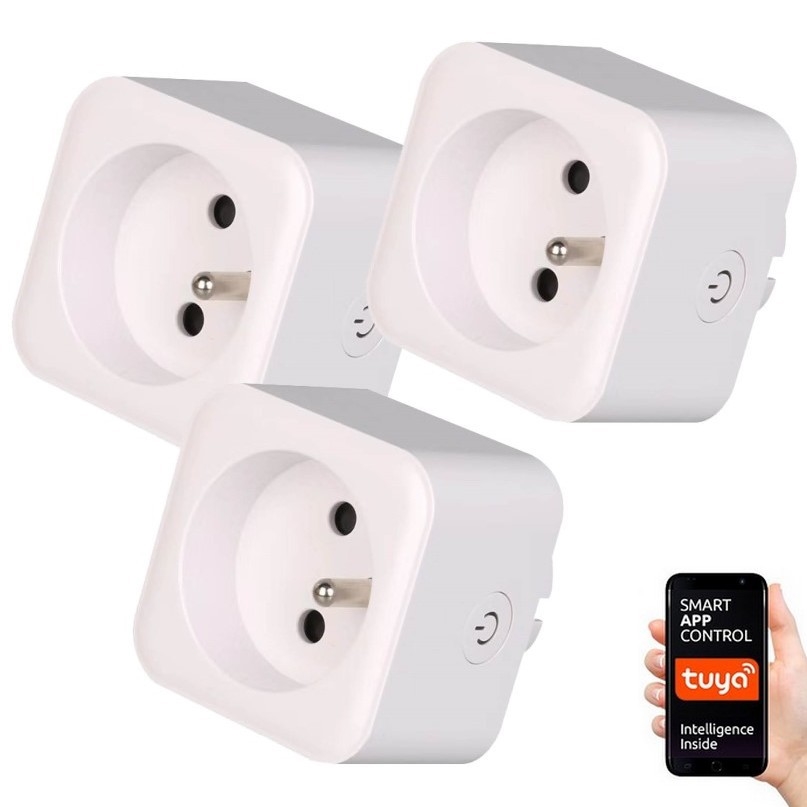 Immax NEO 07762C - 3x Smart socket NEO LITE 3680W/230V/16A Wi-Fi Tuya