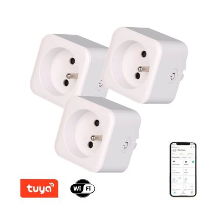 Immax NEO 07762C - 3x Smart socket NEO LITE 3680W/230V/16A Wi-Fi Tuya