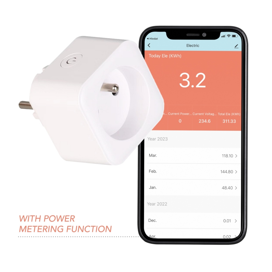 Immax NEO 07762L - Smart socket NEO LITE 3680W/230V/16A Wi-Fi Tuya