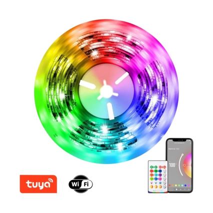 Immax NEO 07775L - LED RGB+CCT Lysbånd dæmpbart NEO LITE LED/48W/230V 10 m IP65 MUSIC Wi-Fi Tuya + fjernbetjening