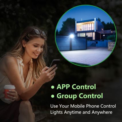 Immax NEO 07778L - LED projektør dæmpbar LED/20W/230V IP65 Wi-Fi Tuya