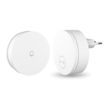 Immax NEO 07779L - Trådløs plugin-dørklokke - indendørs enhed 230V Wi-Fi Tuya hvid