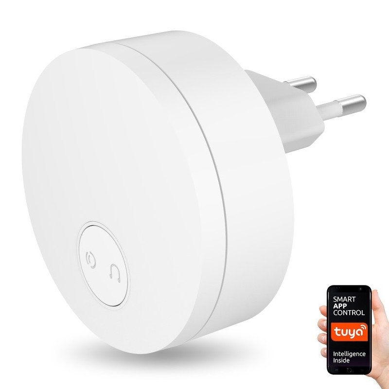 Immax NEO 07779L - Trådløs plugin-dørklokke - indendørs enhed 230V Wi-Fi Tuya hvid