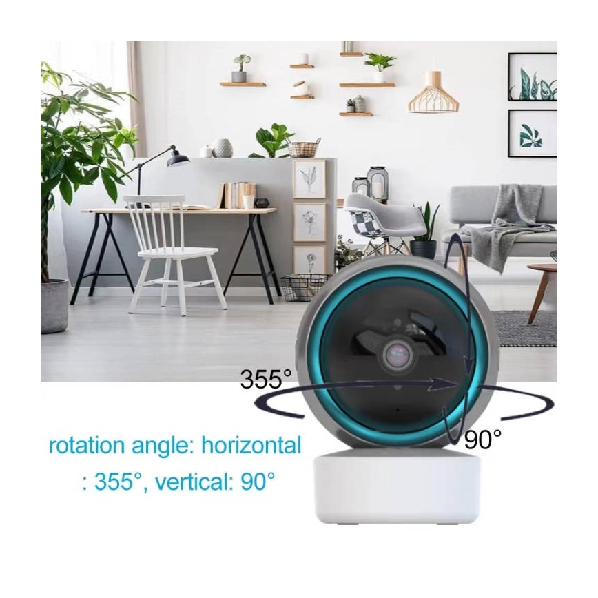Immax NEO 07781L  - Smart indendørs kamera med sensor EYE NEO LITE 355° P/T 5MP Wi-Fi Tuya