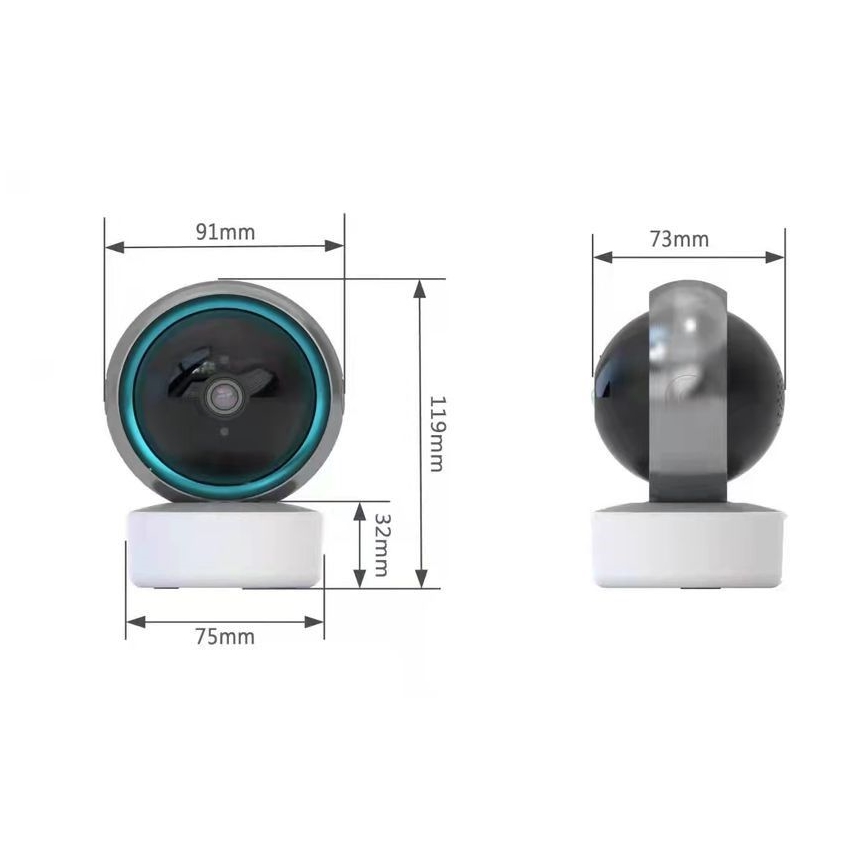 Immax NEO 07781L  - Smart indendørs kamera med sensor EYE NEO LITE 355° P/T 5MP Wi-Fi Tuya