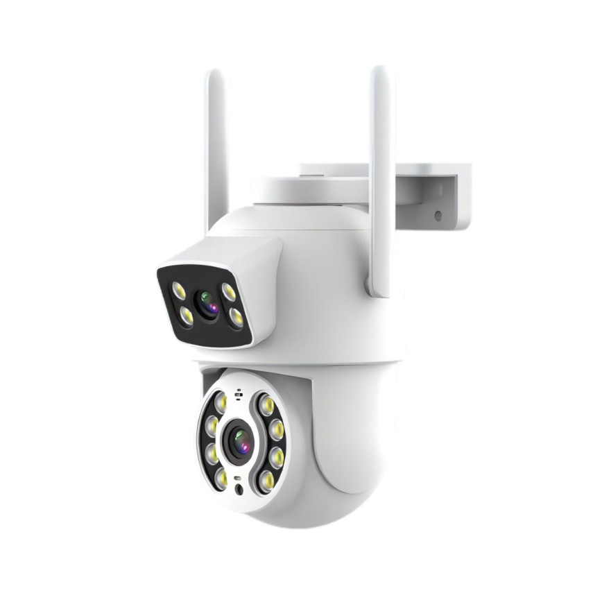 Immax NEO 07783L - Smart udendørskamera med sensor DOUBLE 355° P/T 2x2MP IP65 Wi-Fi Tuya