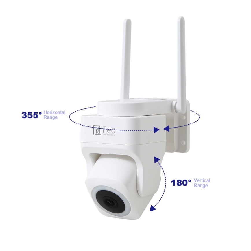 Immax NEO 07793L - Smart udendørskamera med sensor CUBE 4MP 5V IP65 Wi-Fi Tuya