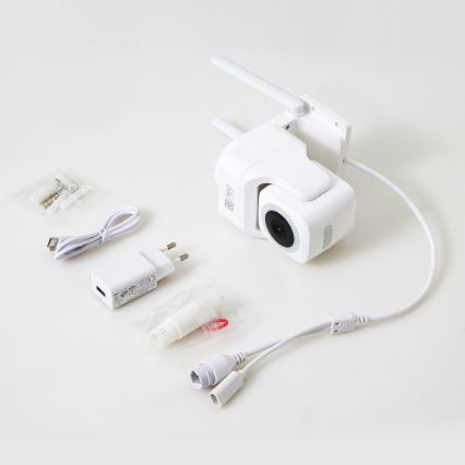 Immax NEO 07793L - Smart udendørskamera med sensor CUBE 4MP 5V IP65 Wi-Fi Tuya