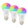 Immax NEO 07794CDO - Sæt med 3 LED RGB+CCT, dæmpbar pære E27/14W/230V 2700K-6500K Tuya Wi-Fi + fjernbetjening