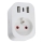 Immax NEO 07799L - Smart stikdåseadapter 16A/230V + 2xUSB+1xUSB C Wi-Fi Tuya