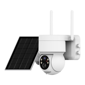 Immax NEO 07803L - Smart udendørs solcelledrevet kamera med SENTRY-sensor, 6000 mAh, Tuya Wi-Fi, IP65