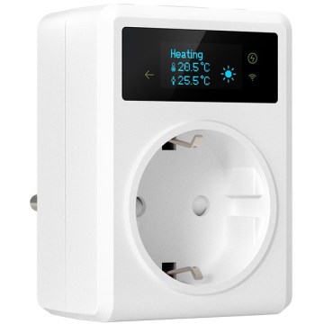 Immax NEO 07811L - Smart stikdåse med termometer F 3680W Tuya Wi-Fi