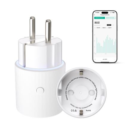 Immax NEO 07813L - Smart stikdåse Type F 3500W Wi-Fi