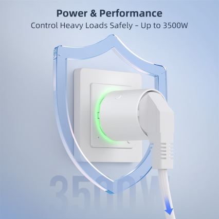 Immax NEO 07813L - Smart stikdåse Type F 3500W Wi-Fi