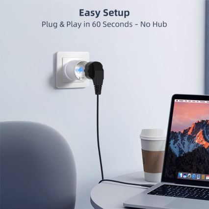 Immax NEO 07813L - Smart stikdåse Type F 3500W Wi-Fi