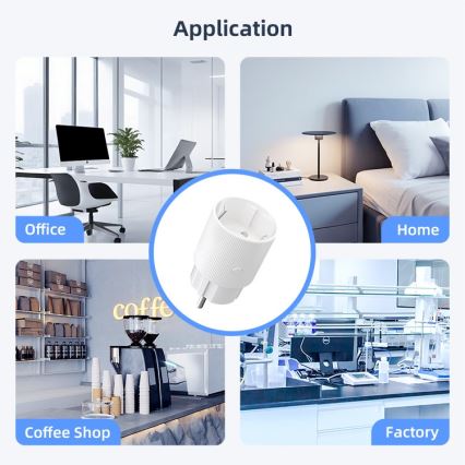 Immax NEO 07813L - Smart stikdåse Type F 3500W Wi-Fi