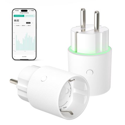 Immax NEO 07813L - Smart stikdåse Type F 3500W Wi-Fi