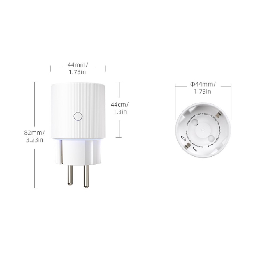 Immax NEO 07813L - Smart stikdåse Type F 3500W Wi-Fi